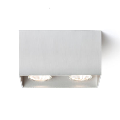RENDL surface mounted lamp AGATE II ceiling  brushed aluminum 230V LED GU10 2x7W R12738 4