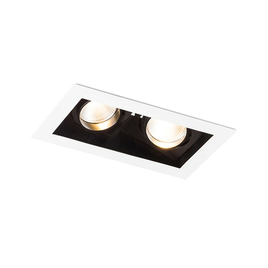 RENDL recessed light BONDY II recessed white 230V LED 2x7W 24° 3000K R12857 1