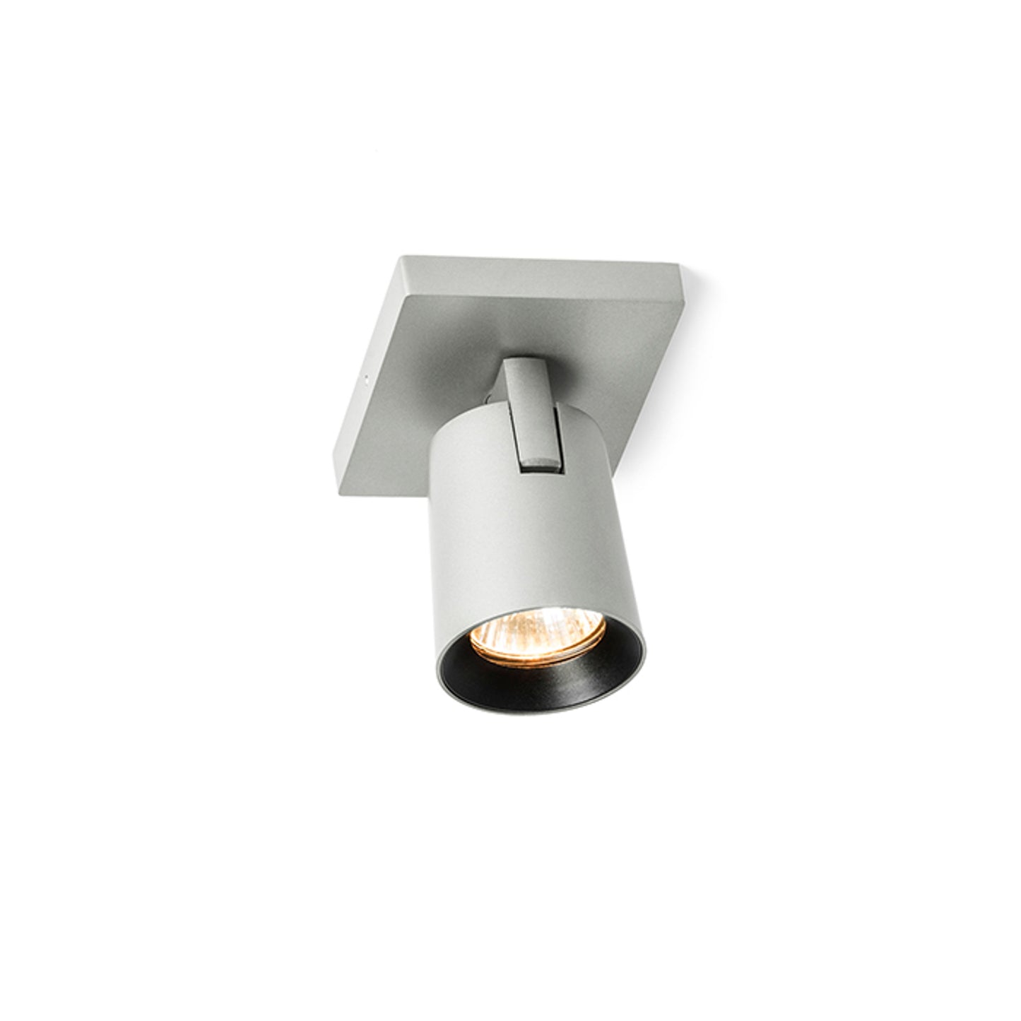 RENDL spotlight KENNY I surface mounted  brushed aluminum/black 230V LED GU10 8W R12913 2