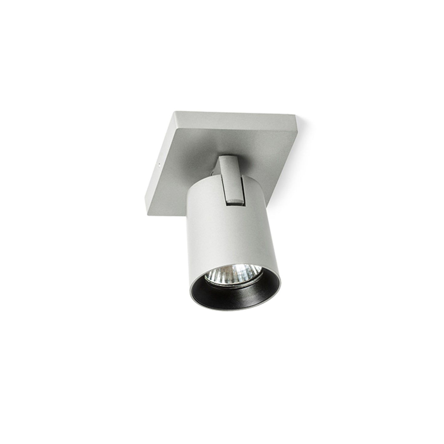 RENDL spotlight KENNY I surface mounted  brushed aluminum/black 230V LED GU10 8W R12913 5