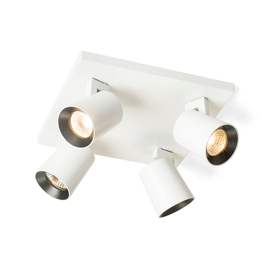 RENDL spotlight KENNY IV ceiling white/black  230V LED GU10 4x8W R12921 1