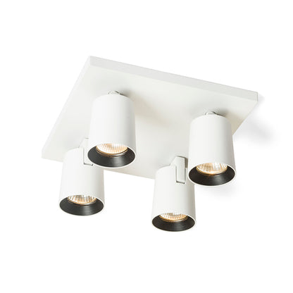RENDL spotlight KENNY IV ceiling white/black  230V LED GU10 4x8W R12921 2
