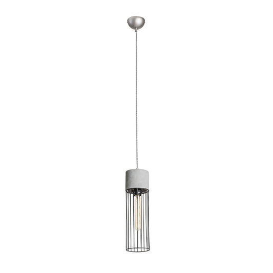 RENDL pendant lamp BURTON pendant  concrete 230V LED E27 11W R12931 1