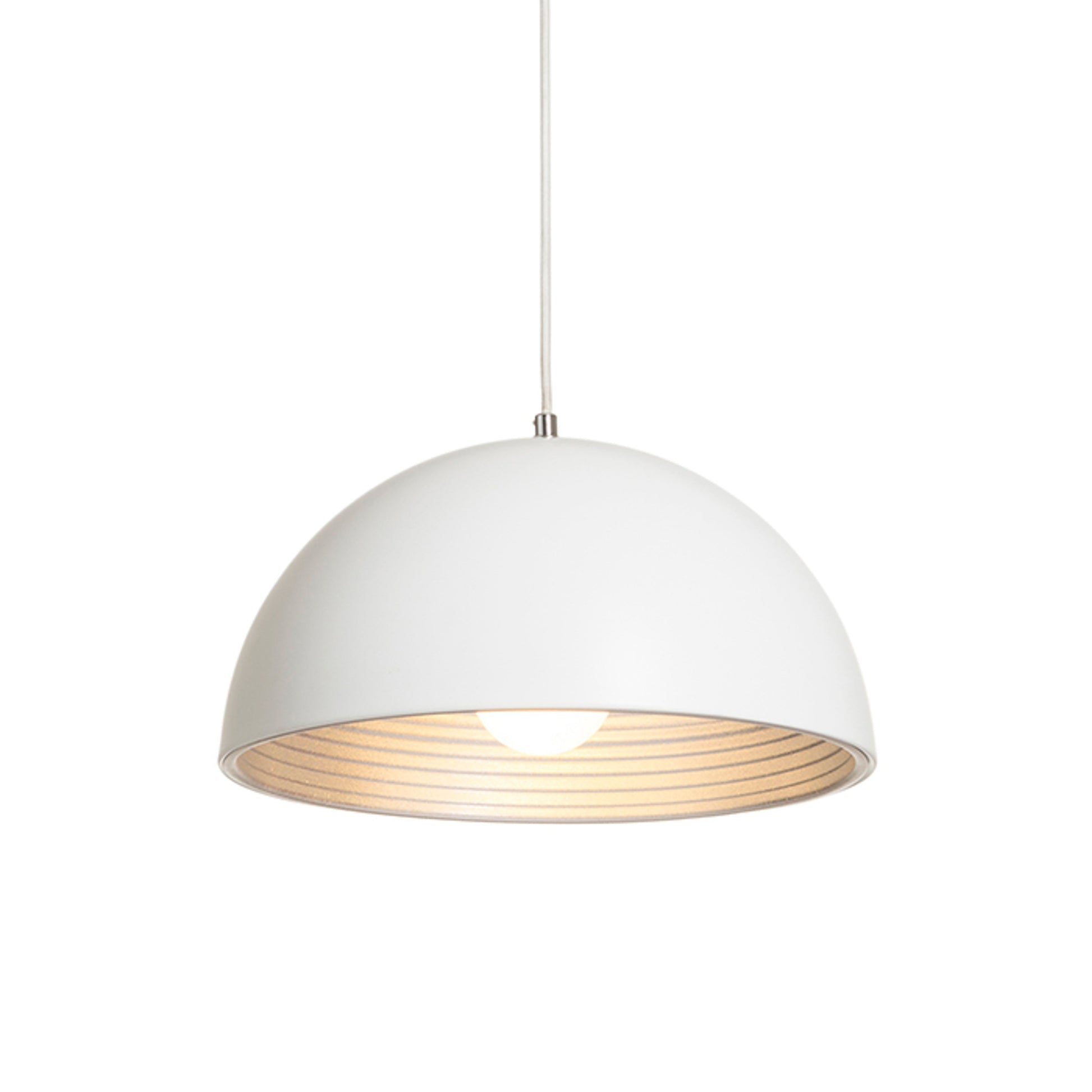 RENDL pendant lamp CARISSIMA 40 pendant matte white/silver grey  230V LED E27 15W R13048 2
