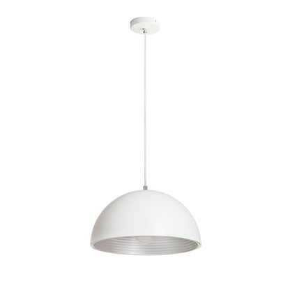 RENDL pendant lamp CARISSIMA 40 pendant matte white/silver grey  230V LED E27 15W R13048 7