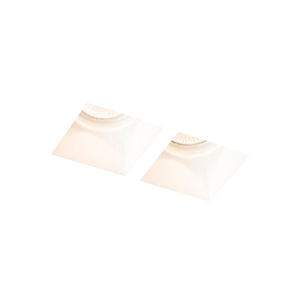 RENDL recessed light QUO SQ II recessed  plaster 230V LED GU10 2x8W R13126 1