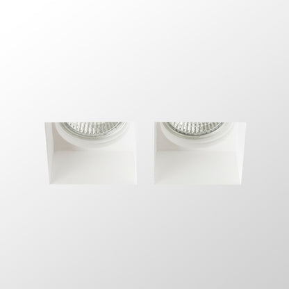 RENDL recessed light QUO SQ II recessed  plaster 230V LED GU10 2x8W R13126 2