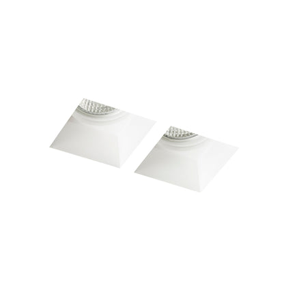 RENDL recessed light QUO SQ II recessed  plaster 230V LED GU10 2x8W R13126 5
