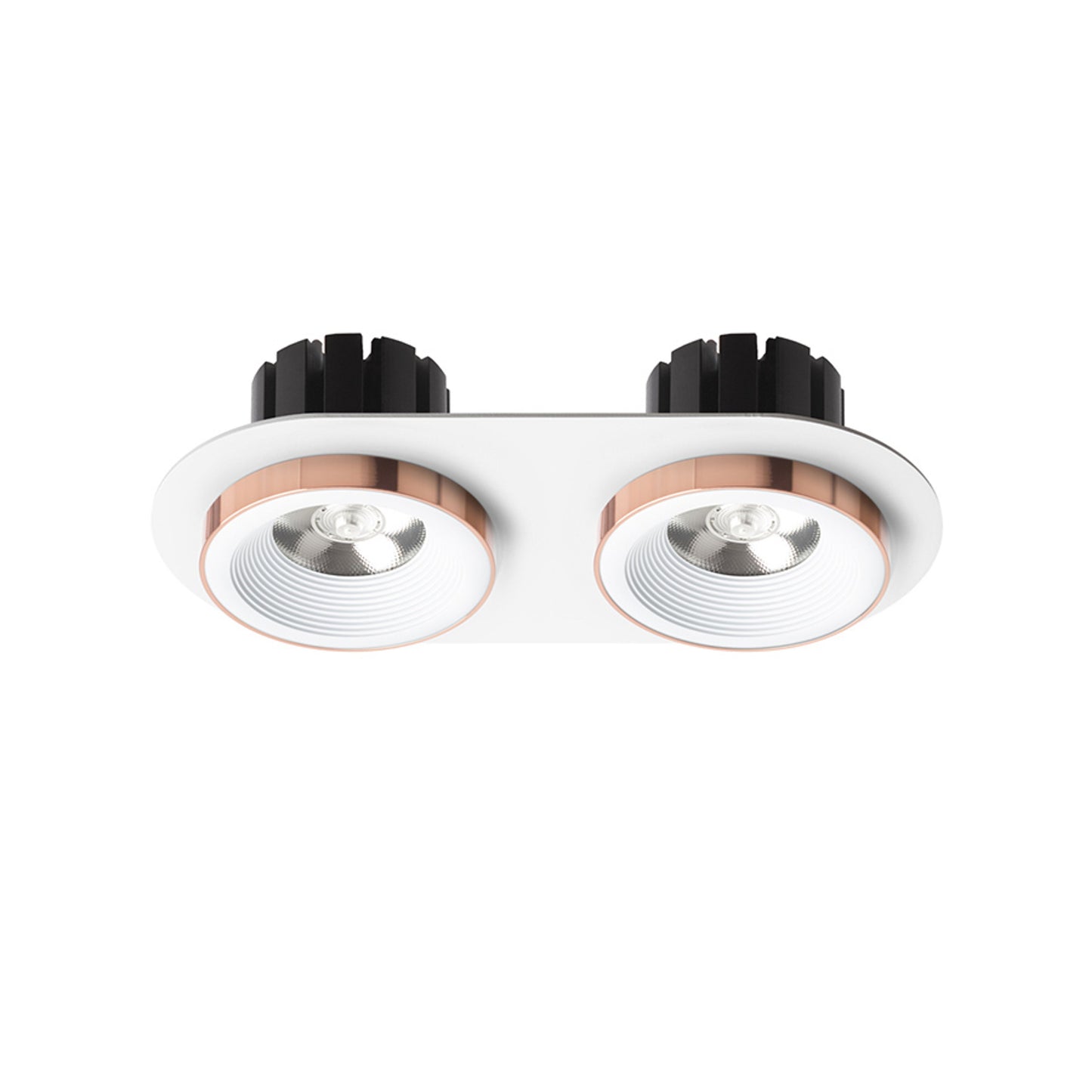 RENDL recessed light SHARM R II recessed white copper 230V LED 2x10W 24° 3000K R13240 2
