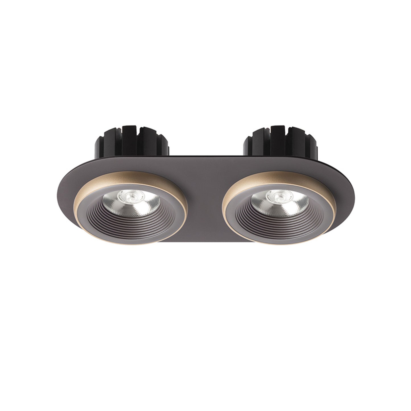 RENDL recessed light SHARM R II recessed brown/pearl gold 230V LED 2x10W 24° 3000K R13242 2