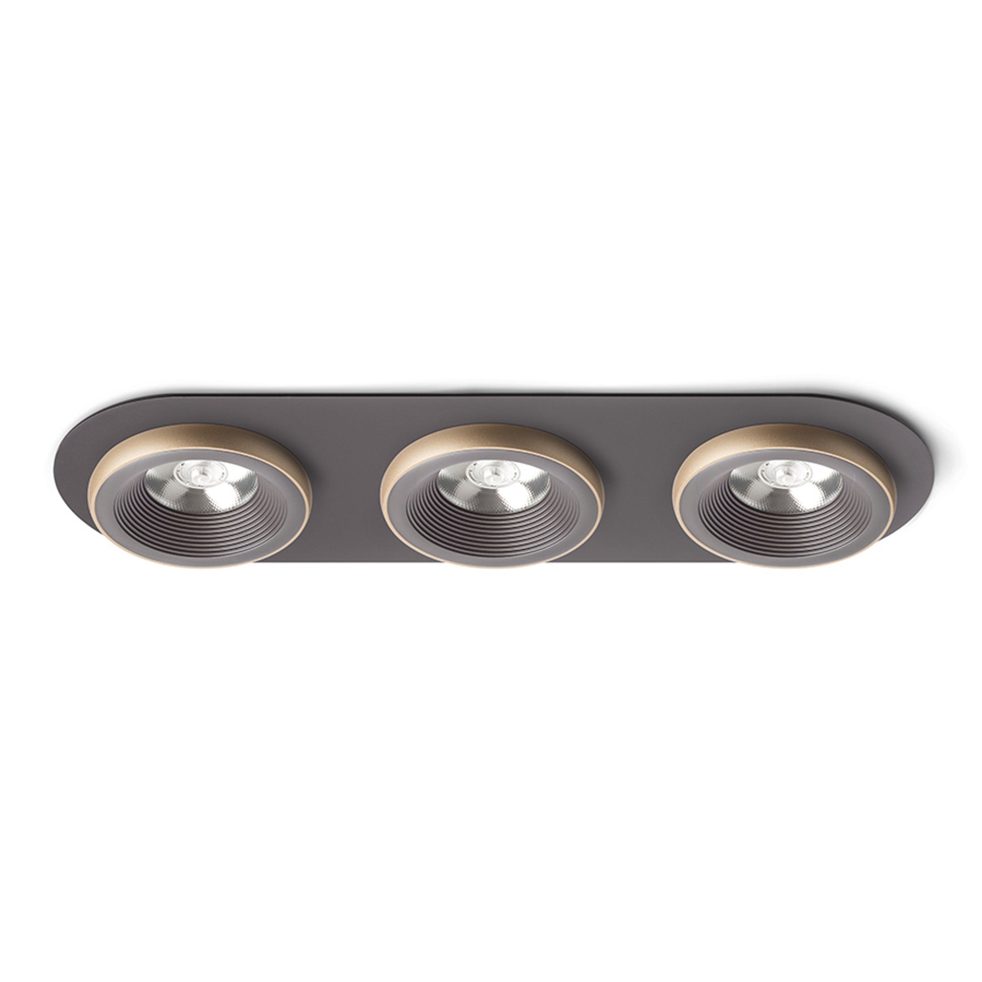 RENDL recessed light SHARM R III recessed brown/pearl gold 230V LED 3x10W 24° 3000K R13247 1