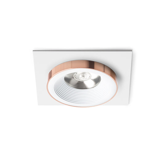 RENDL recessed light SHARM SQ I recessed white copper 230V LED 10W 24° 3000K R13250 1