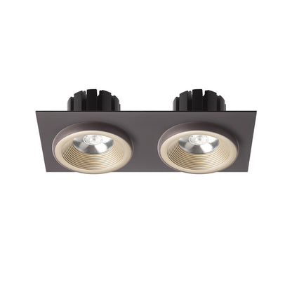 RENDL recessed light SHARM SQ II recessed pearl gold/brown 230V LED 2x10W 24° 3000K R13256 3