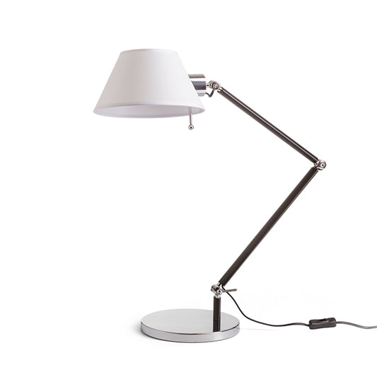 RENDL table lamp MONTANA table white/black chrome 230V LED E27 11W R13283 1