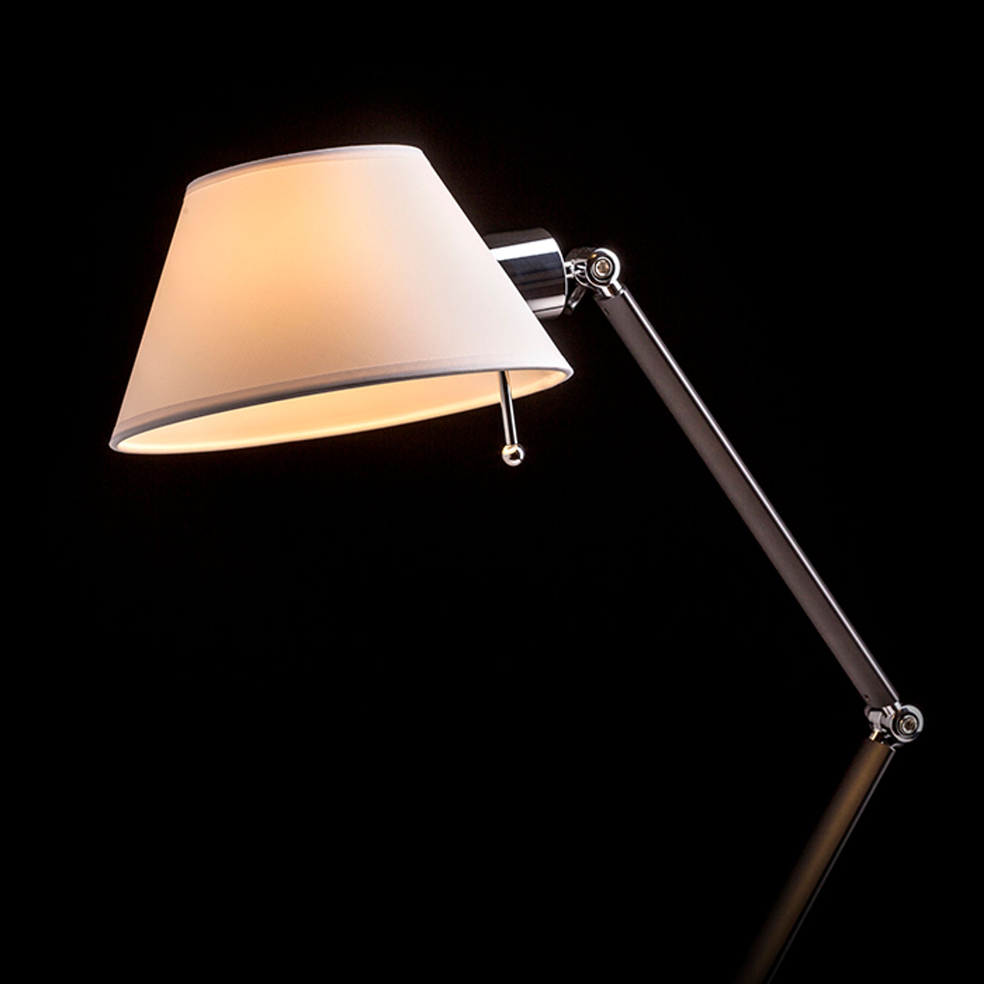 RENDL table lamp MONTANA table white/black chrome 230V LED E27 11W R13283 5