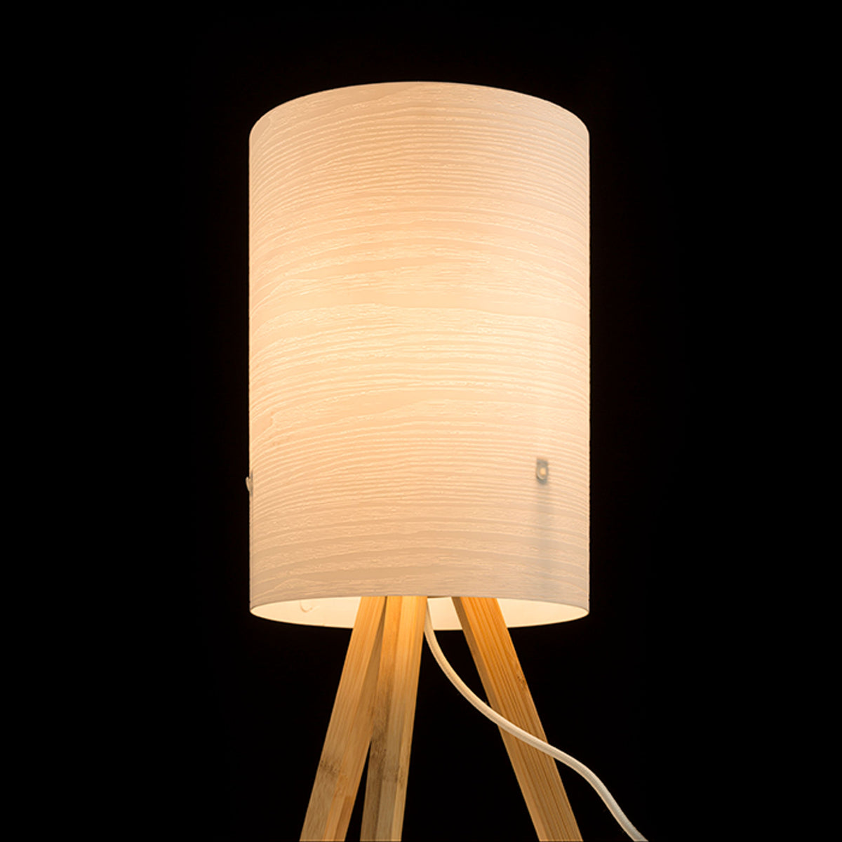 RENDL table lamp RUMBA table  white PVC/wood 230V E14 11W R13286 4