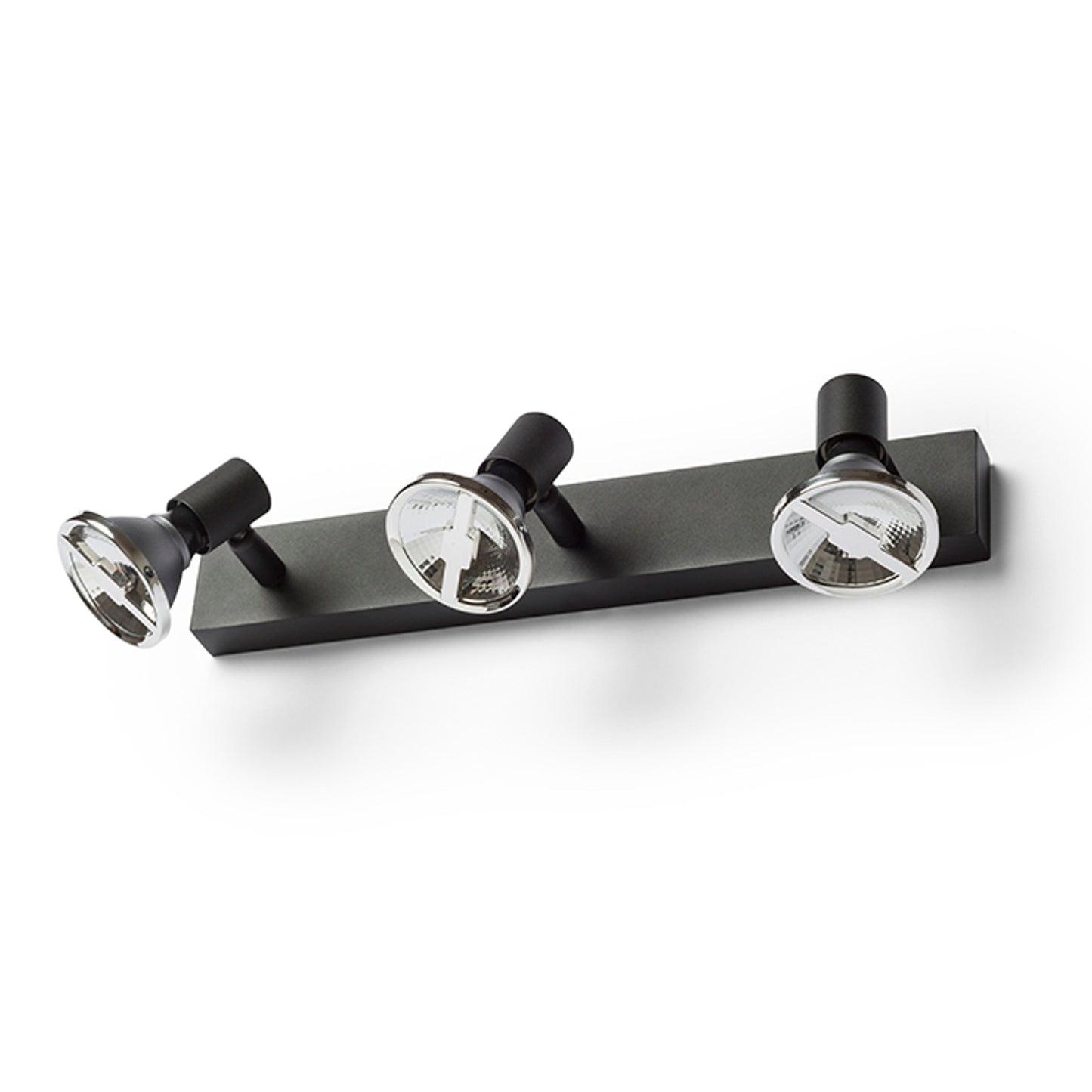 RENDL spotlight TRICA III wall black 230V GU10 3x25W R13376 2