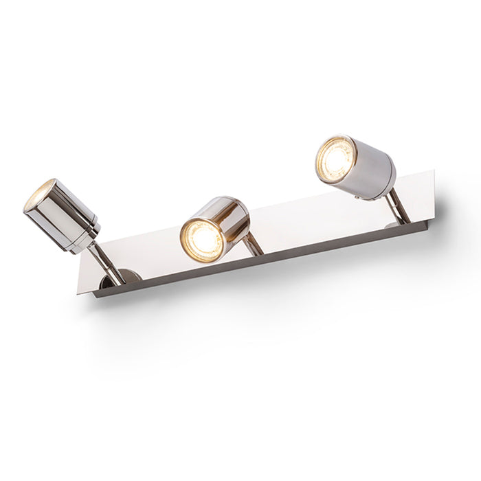 RENDL spotlight DUBLIN III surface mounted  chrome 230V GU10 3x9W IP44 R13379 2