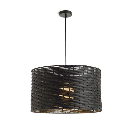 RENDL pendant lamp FIATLUX 41/24 pendant black bamboo 230V LED E27 15W R13398 1