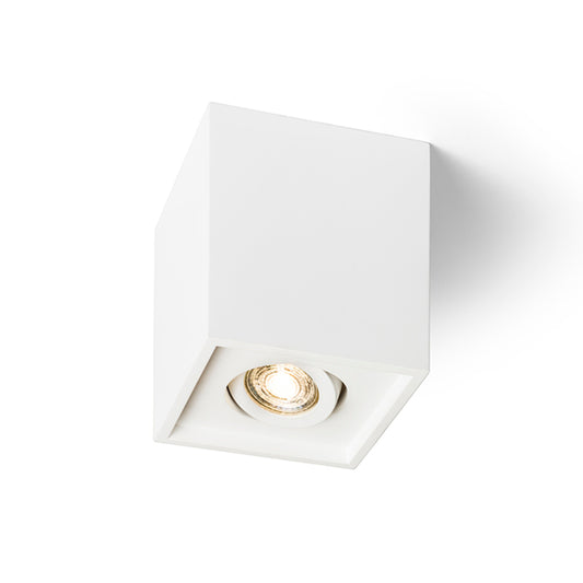 RENDL surface mounted lamp COLES SQ ceiling  plaster 230V LED GU10 15W R13438 1