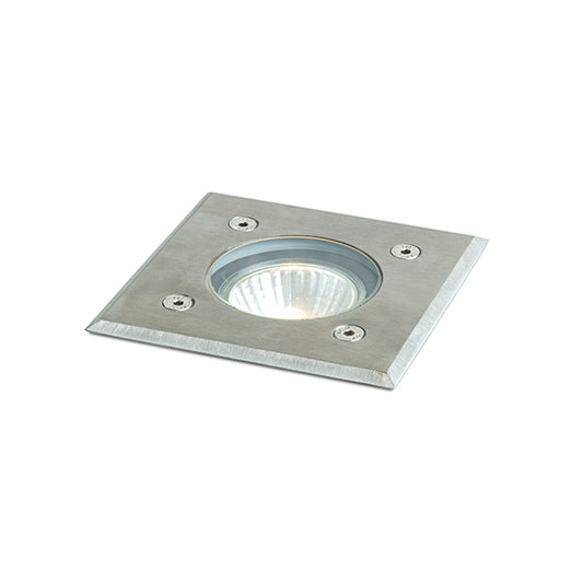 RENDL outdoor lamp ORBU SQ 10 recessed  stainless steel 230V LED GU10 15W IP67 R13439 1