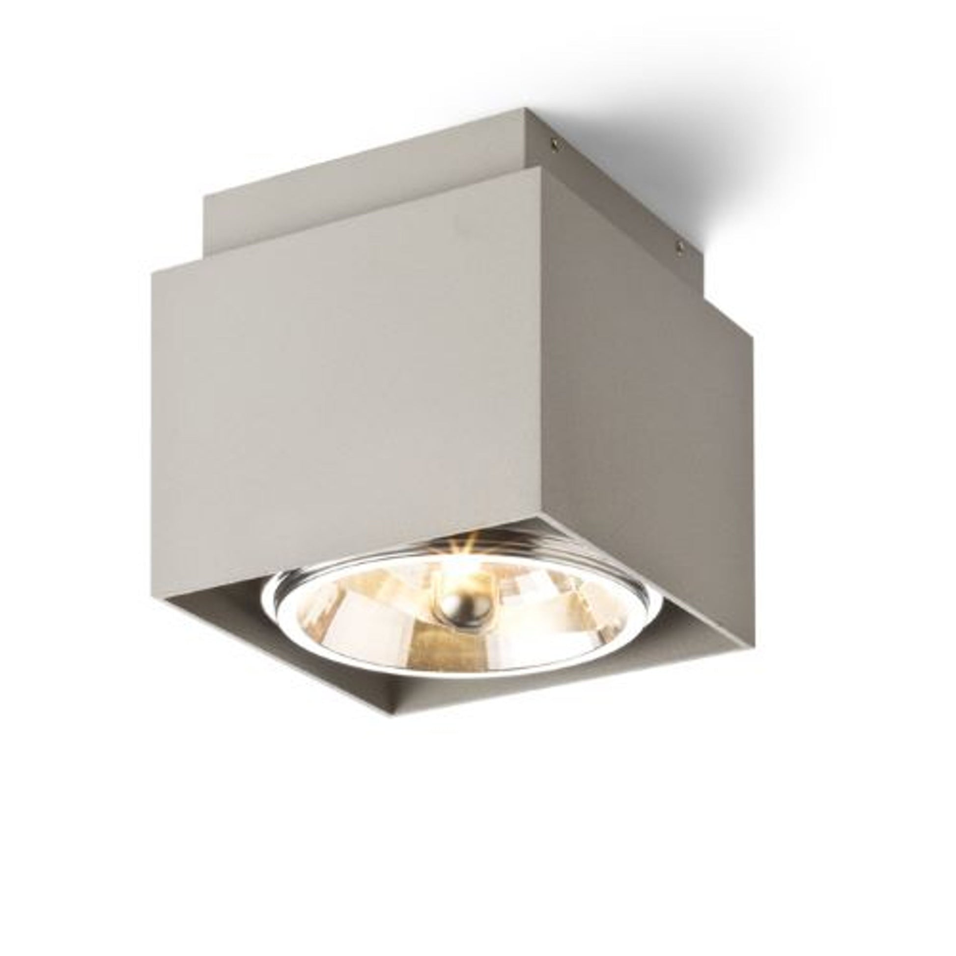 RENDL Outlet EX 111 square ceiling  brushed aluminum 230V/12V G53 50W R13491 1