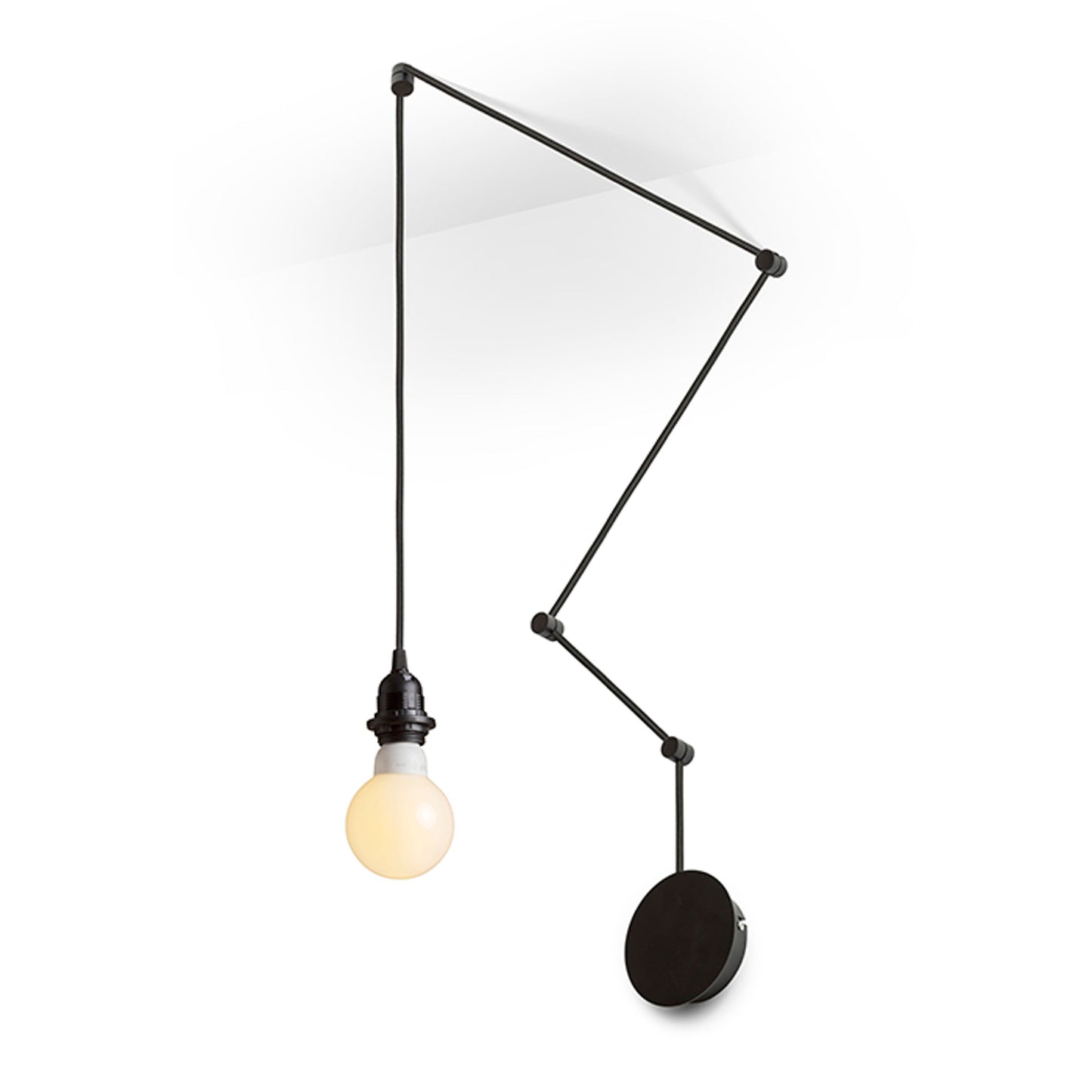 RENDL shades, shade bases, pendent sets SPIDER I pendant set black  230V LED E27 15W R13492 2