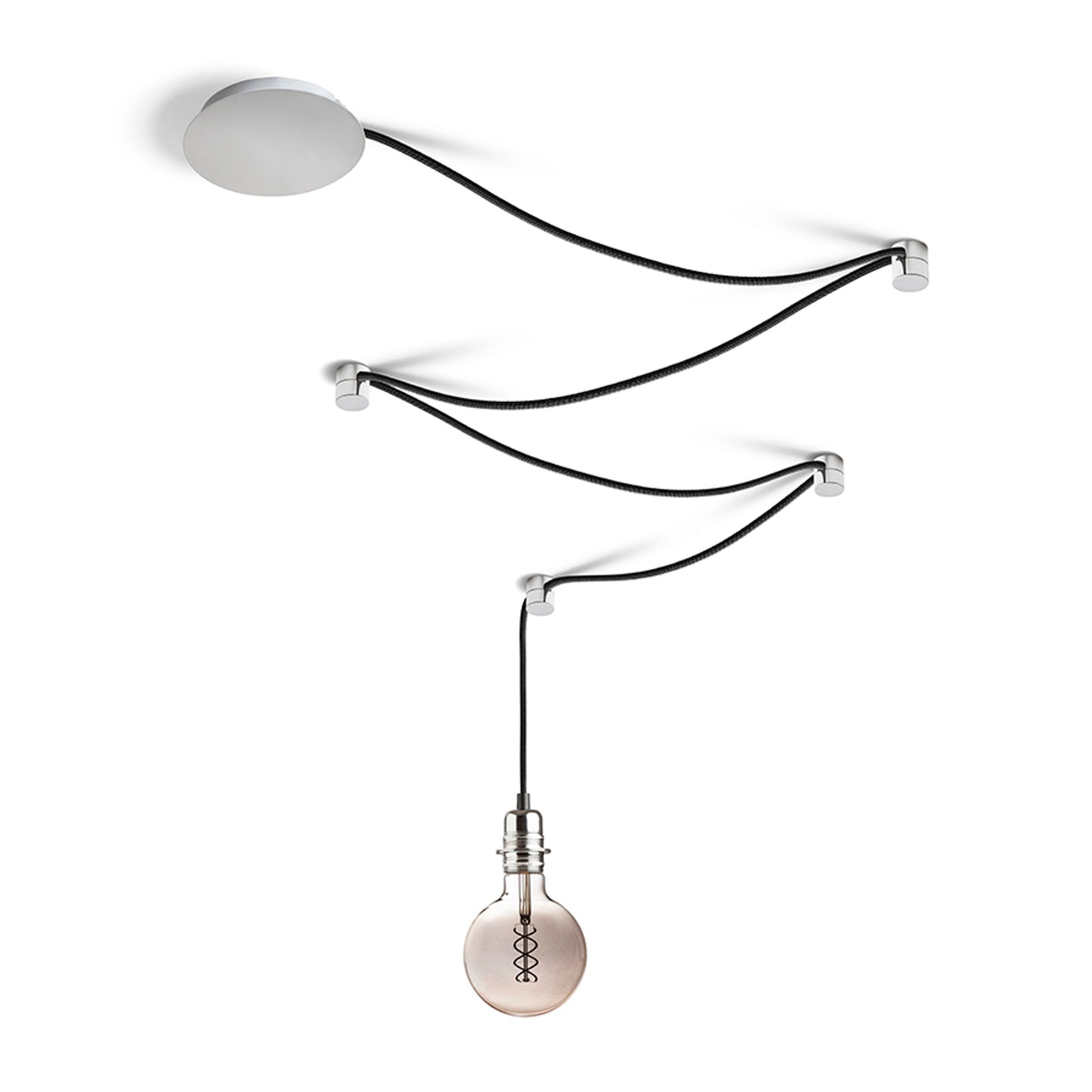 RENDL shades, shade bases, pendent sets SPIDER I pendant set black chrome 230V LED E27 15W R13493 8