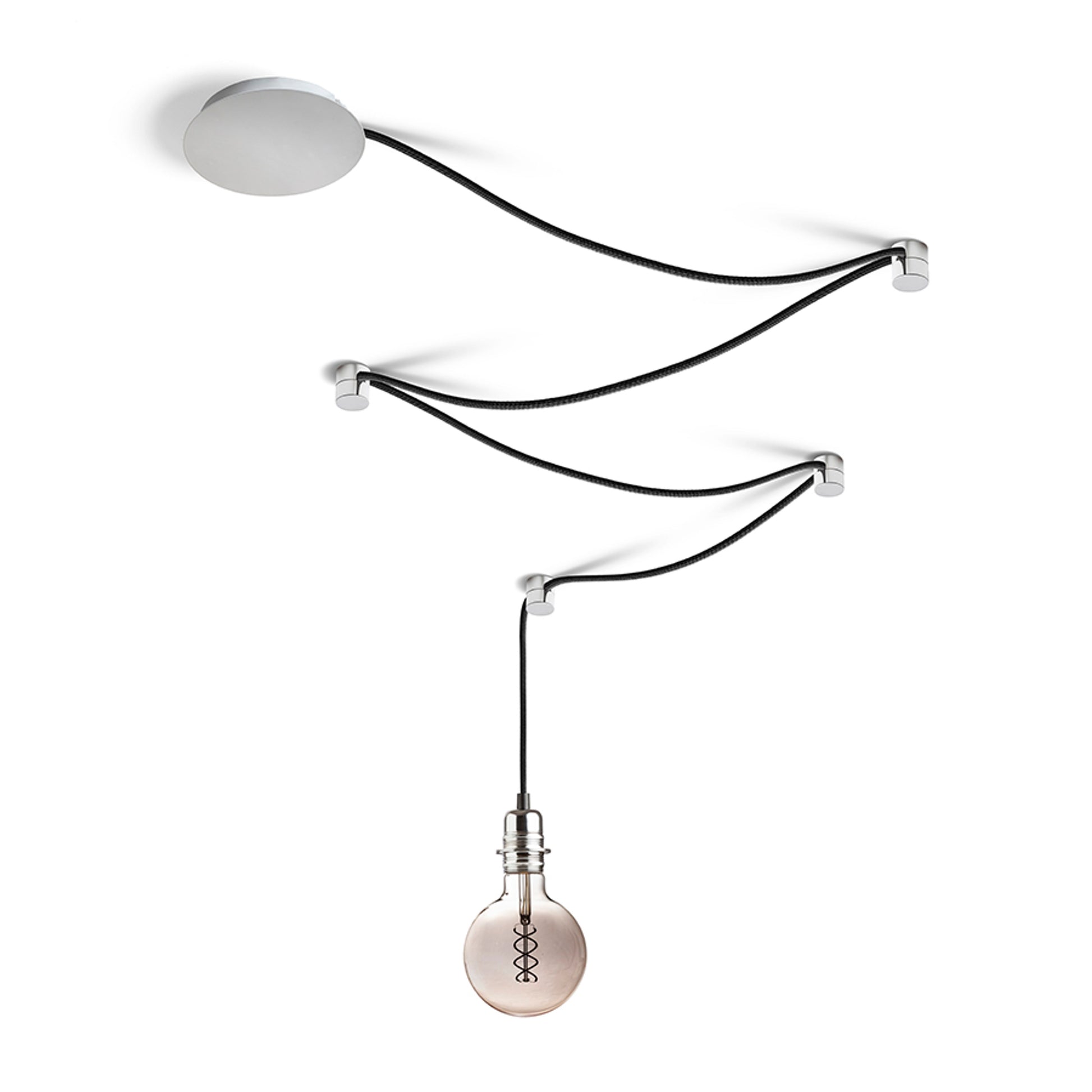 RENDL shades, shade bases, pendent sets SPIDER I pendant set black chrome 230V LED E27 15W R13493 8