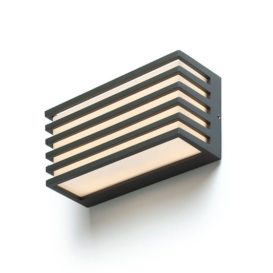 RENDL outdoor lamp CLAIRE 21 wall anthracite grey frosted acrylic 230V LED 9W IP54  3000K R13565 1