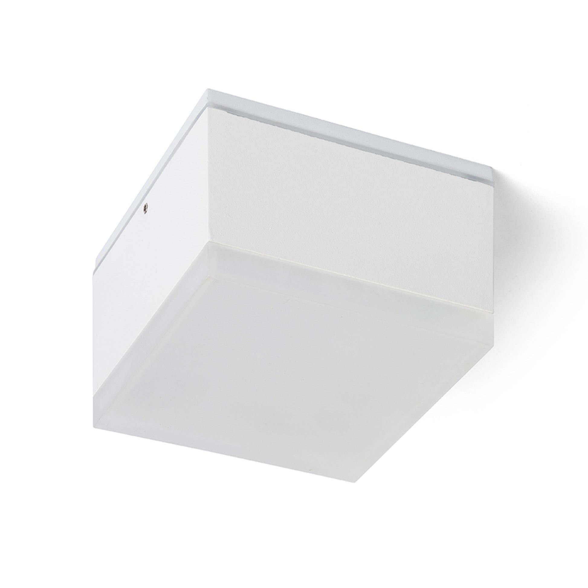 RENDL outdoor lamp ORIN SQ ceiling white satinated acrylic 230V LED 10W IP54 3000K R13628 3