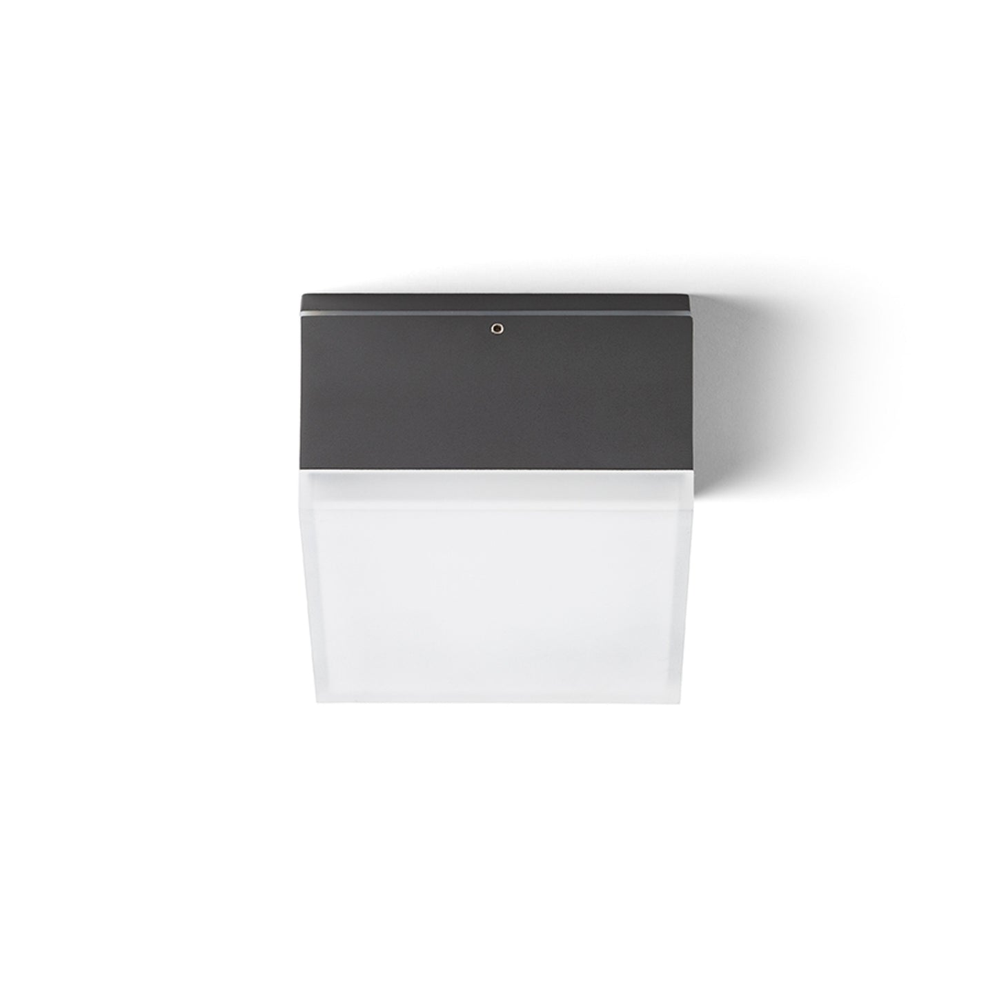 RENDL outdoor lamp ORIN SQ ceiling anthracite grey satinated acrylic 230V LED 10W IP54 3000K R13629 3