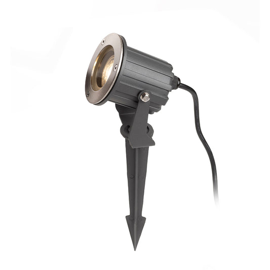 RENDL outdoor lamp BLUESTAR on spike anthracite grey  230V LED GU10 8W IP65 R13630 1