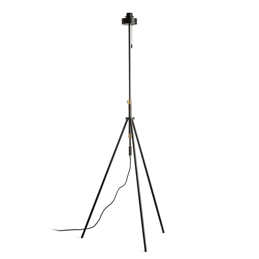 RENDL shades, shade bases, pendent sets LUTON floor base  black/brass 230V LED E27 15W R13640 1