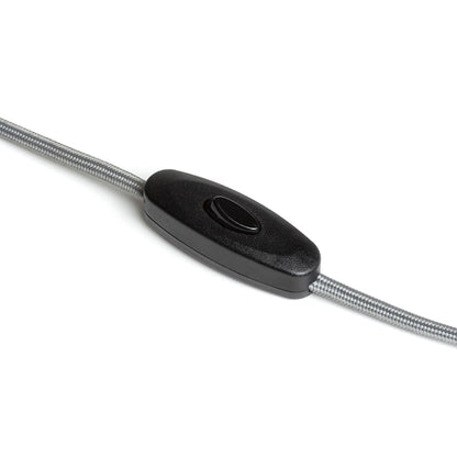RENDL spotlight CHOUPETTE wall adjustable black grey textile/wood 230V LED E27 11W R13649 9