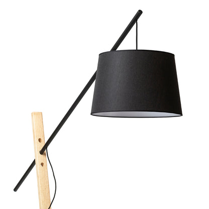 RENDL floor lamp DANTE floor black wood 230V LED E27 15W R13653 2