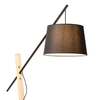 RENDL floor lamp DANTE floor black wood 230V LED E27 15W R13653 6