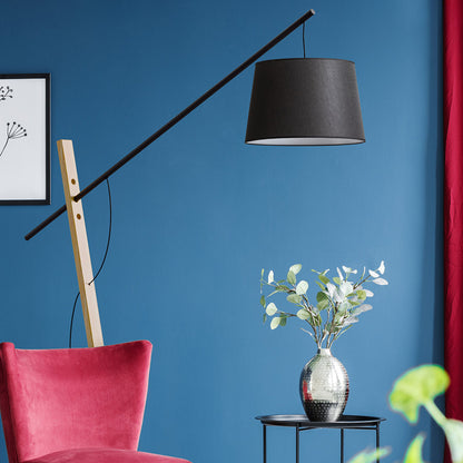 RENDL floor lamp DANTE floor black wood 230V LED E27 15W R13653 8