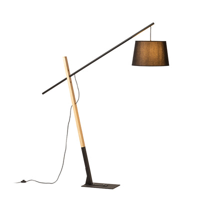 RENDL floor lamp DANTE floor black wood 230V LED E27 15W R13653 9