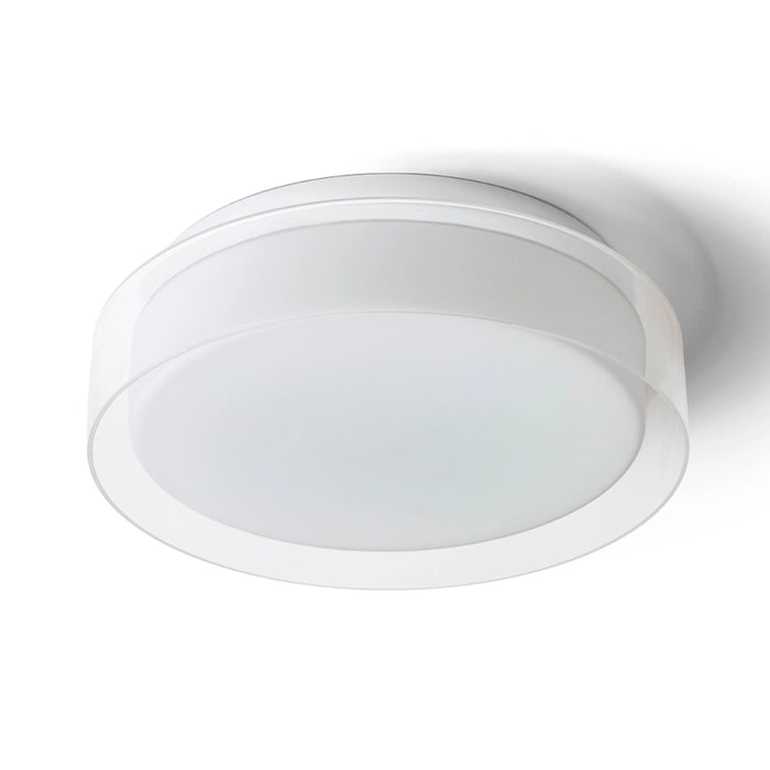 RENDL surface mounted lamp VENICE LED 30 ceiling  clear glass/opal-colored glass/chrome 230V LED 12W IP44  3000K R13685 1