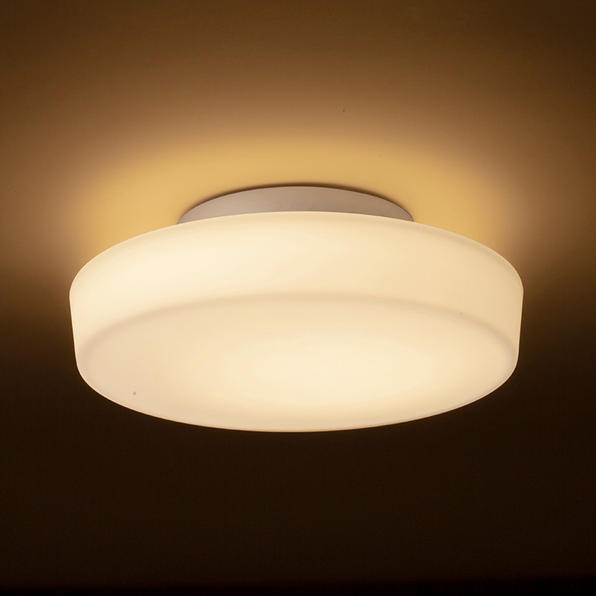 RENDL surface mounted lamp ZARA LED 26 ceiling  opal-colored glass/chrome 230V LED 12W IP44  3000K R13686 2