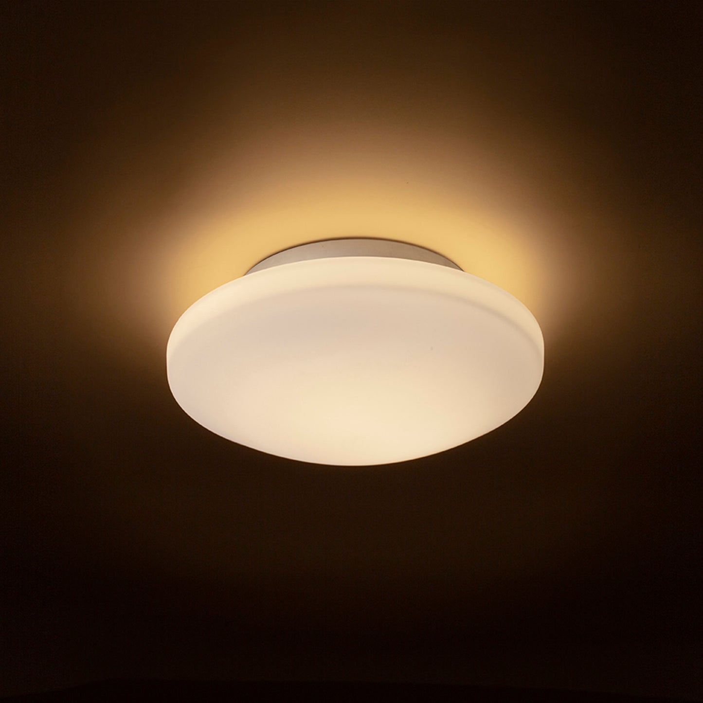 RENDL surface mounted lamp SARA LED 26 ceiling  opal-colored glass/chrome 230V LED 12W IP44  3000K R13687 2