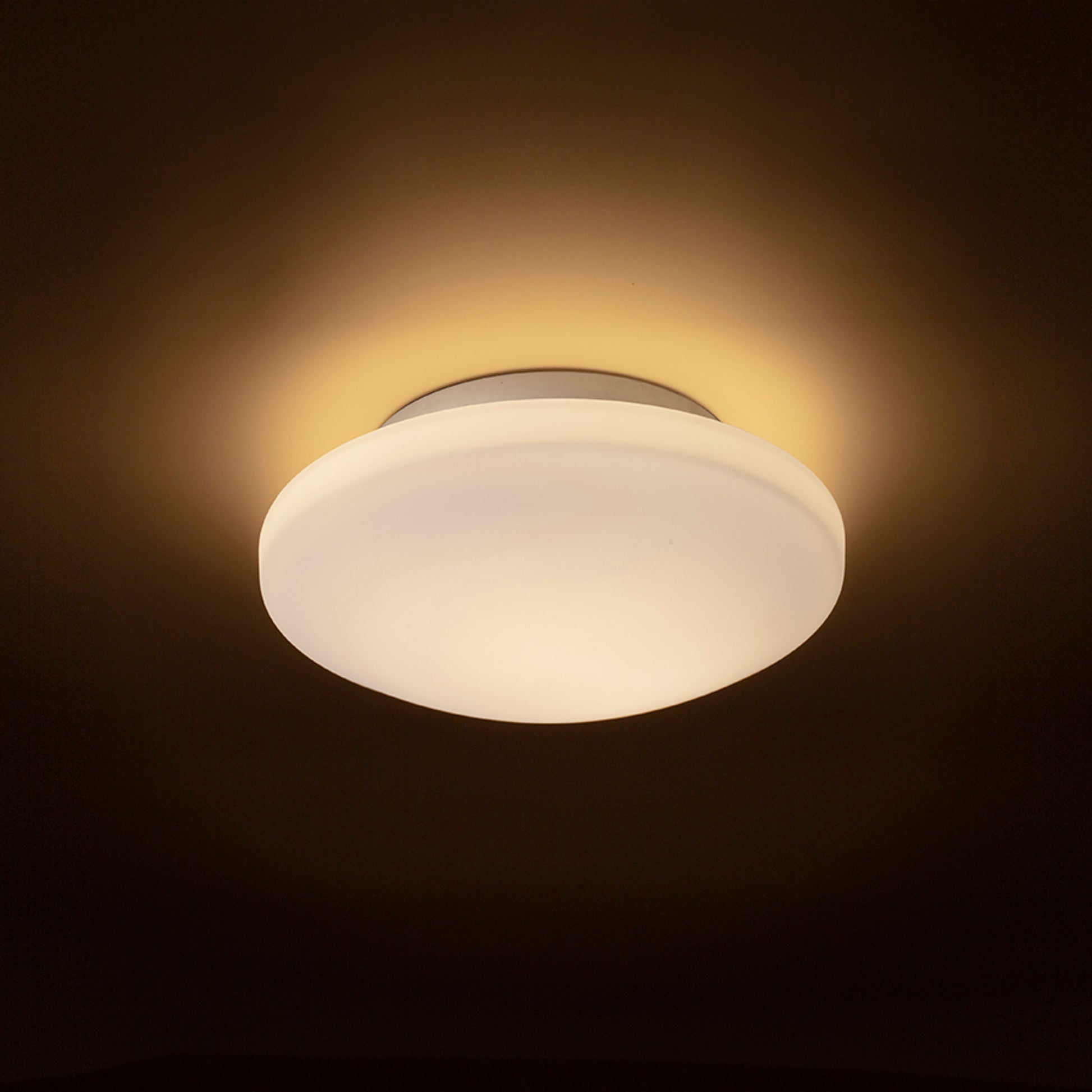 RENDL surface mounted lamp SARA LED 26 ceiling  opal-colored glass/chrome 230V LED 12W IP44  3000K R13687 2