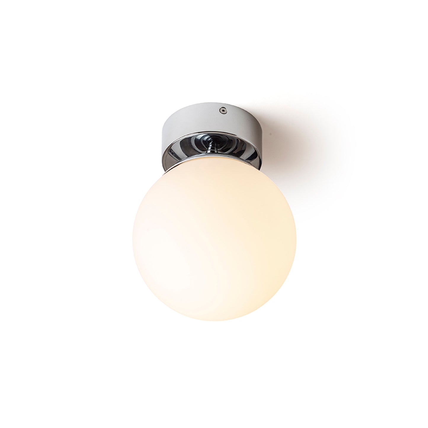 RENDL surface mounted lamp BOLLY 17 ceiling  opal-colored glass/chrome 230V LED E27 11W IP44 R13693 3