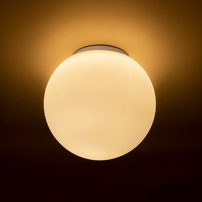 RENDL surface mounted lamp BOLLY 26 ceiling  opal-colored glass/chrome 230V LED E27 15W IP44 R13694 4