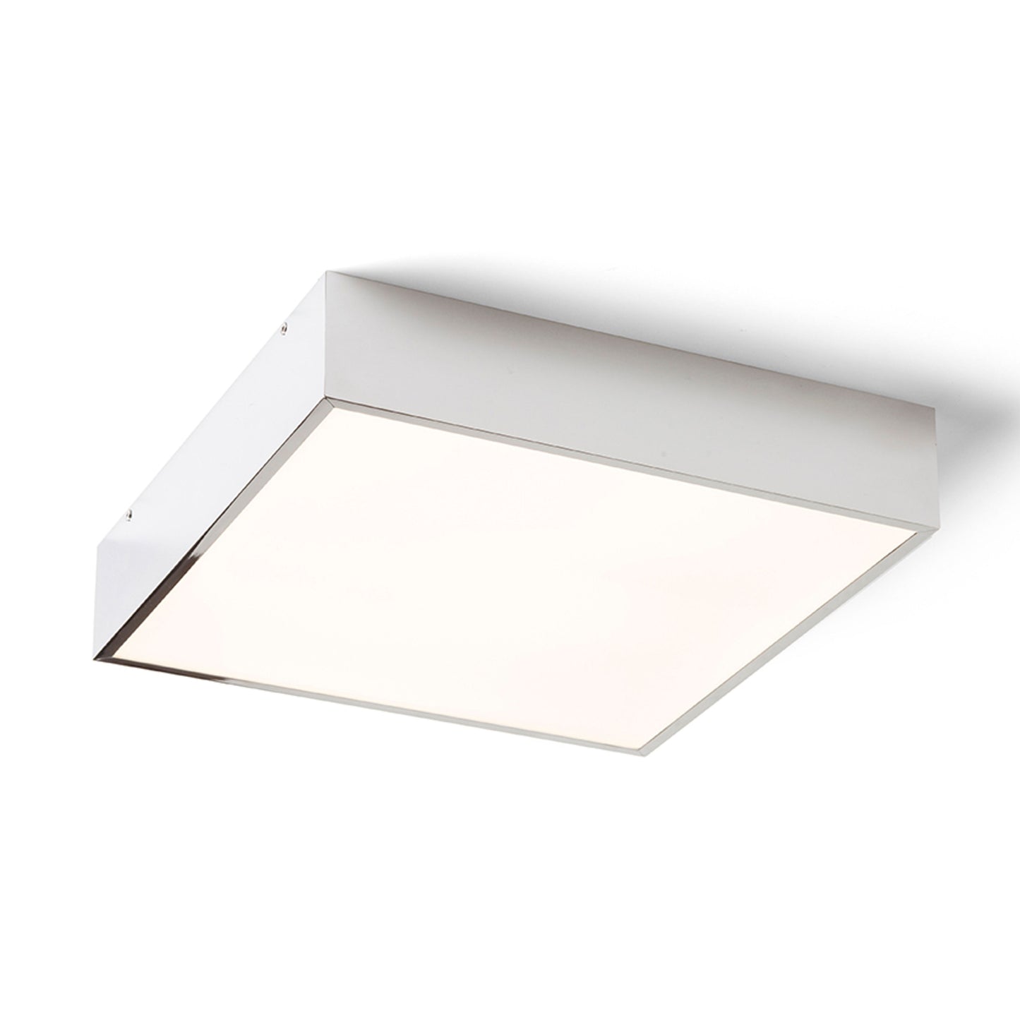 RENDL surface mounted lamp MERANO LED 30 ceiling  chrome/matte acrylic 230V LED 16W IP44  3000K R13697 1