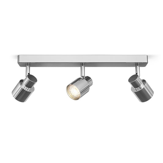 RENDL spotlight VALTO III surface mounted  chrome 230V GU10 LED 3x5W IP44 R13704 1