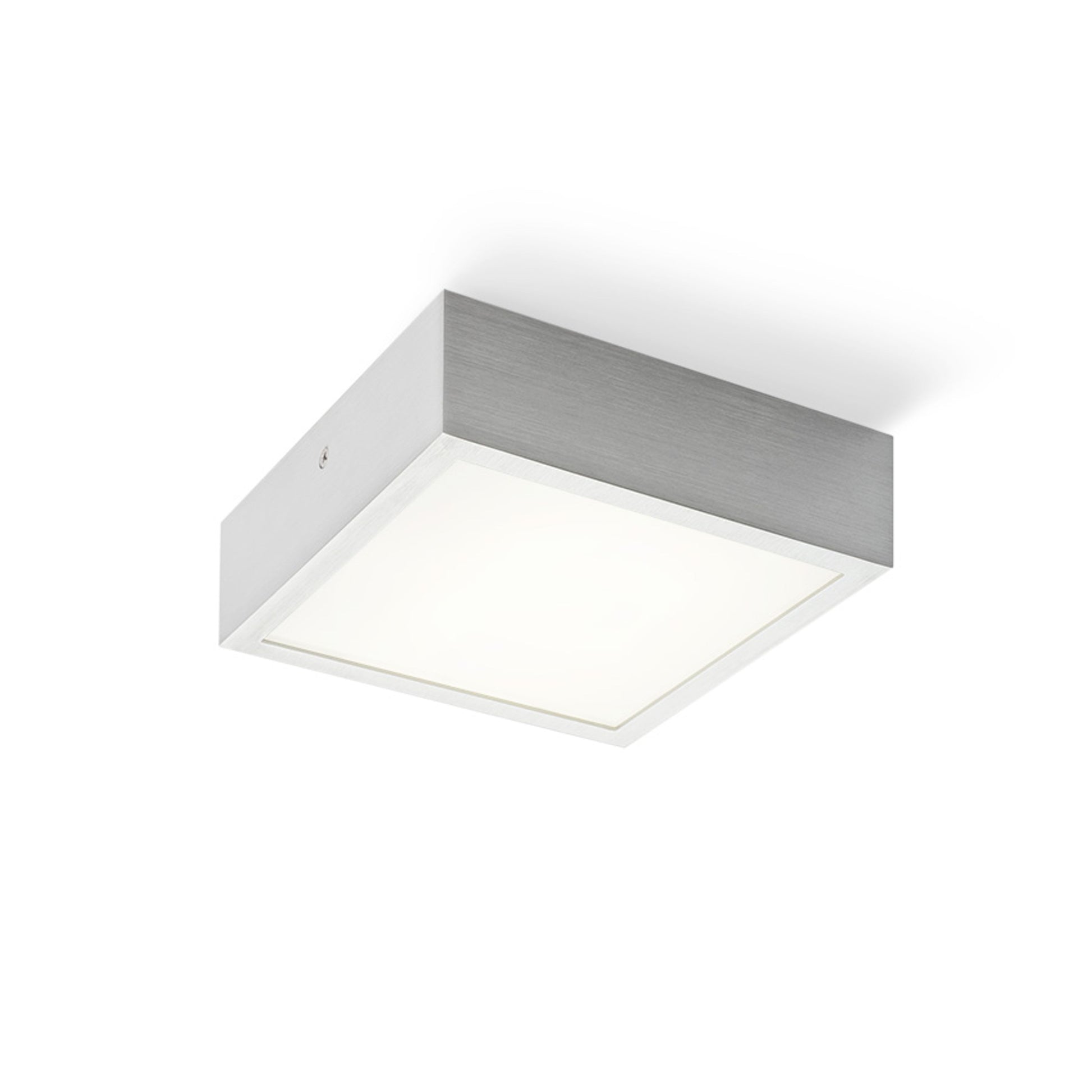 RENDL surface mounted lamp STRUCTURAL LED 20x20 surface mounted  brushed aluminum 230V LED 12W  3000K R13708 1