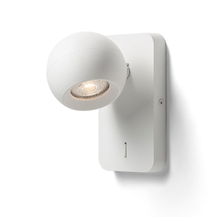 RENDL spotlight SIENA wall white  230V LED GU10 9W R13761 1