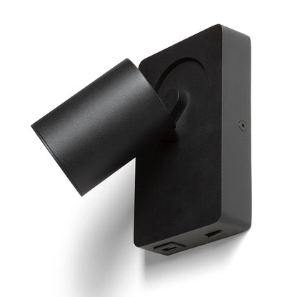 RENDL spotlight VOLTERA USB wall black  230V LED GU10 9W R13764 8